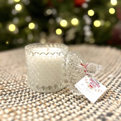 Vintage Clear Cut Glass Christmas