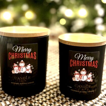 Matte Black Glass Christmas